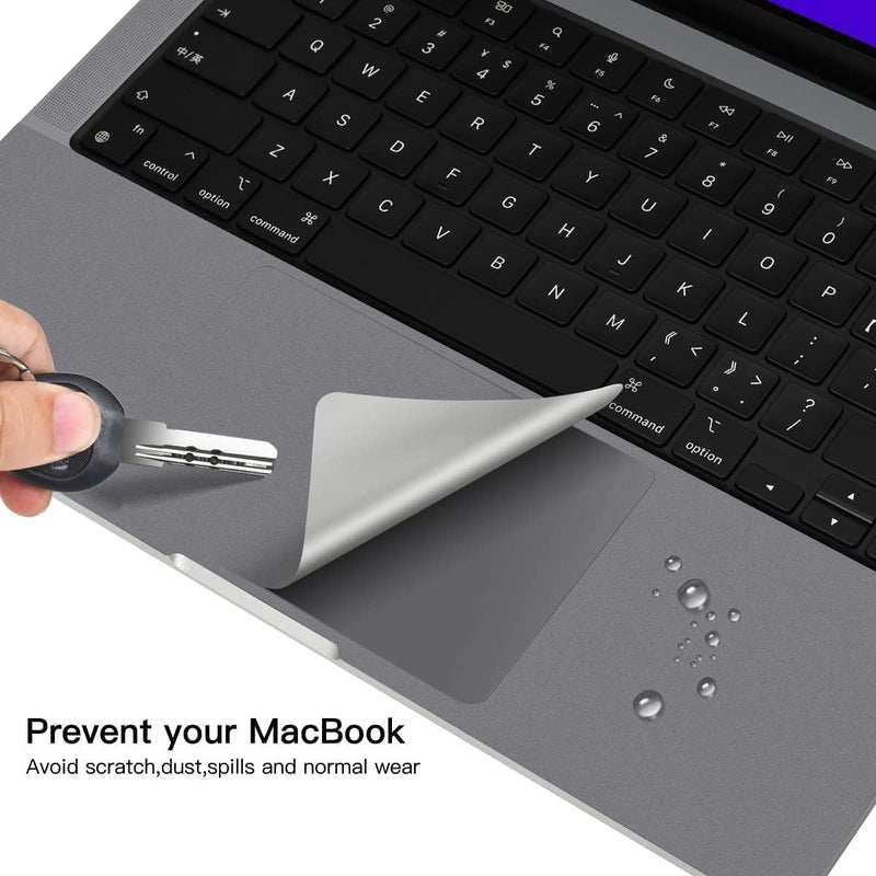 CaseBuy Palm Rest Protector Skin Cover for 2024 2023 2022 2021 MacBook Pro 14 inch M4 M3 M2 M1 Pro/Max A3401 A3112 A3185 A2918 A2992 A2779 A2442 with Touch ID Anti-Scratch Protector -Space Grey - Image 4